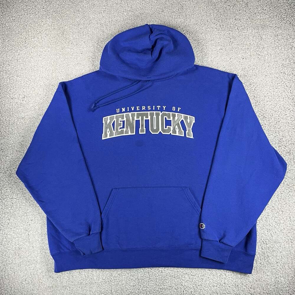 Kentucky Wildcats Hoodie Mens 2XL Champion Fleece Sweatshirt NCAA Basketball